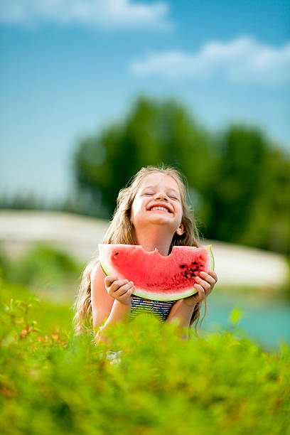istock Little girl enjoying summer days. 155034721