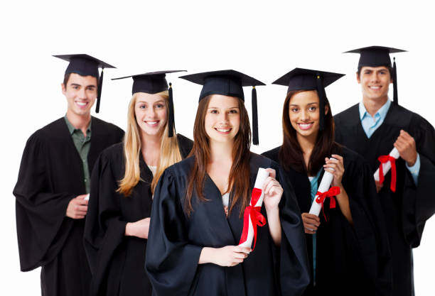istock Graduates Holding Their Diplomas 155034829