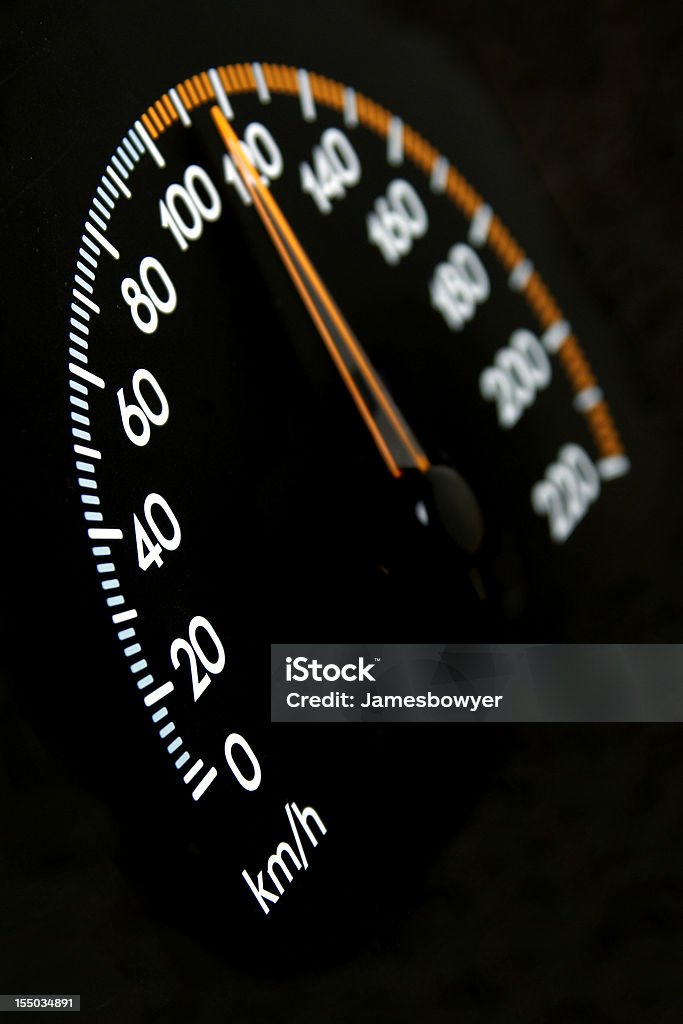 Tachometer 100 kmh - Lizenzfrei Tachometer Stock-Foto