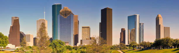 istock Houston Skyline Downtown Skyscraper seen from Bayou Park 155035230