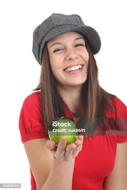 Applezeit Stockfoto und mehr Bilder von Apfel - Apfel, Apfelsorte Granny Smith, Attraktive Frau