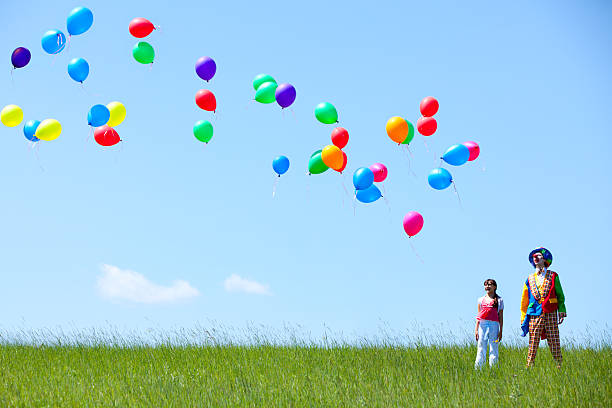 istock Clown and Girl 155035608