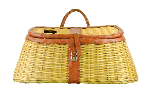 This leather and cane fishing creel, or basket, has a clipping path.\n\n[url=http://www.istockphoto.com/file_search.php?action=file&lightboxID=2442142]CLICK HERE TO VIEW OTHER FISHING RELATED PHOTOS IN MY PORTFOLIO[/url]\n\n\n[url=/search/portfolio/671401wwing]PLEASE CLICK HERE TO ACCESS MY COMPLETE PORTFOLIO[/url] [url=file_closeup.php?id=17422611][img]file_thumbview_approve.php?size=1&id=17422611[/img][/url] [url=file_closeup.php?id=17133045][img]file_thumbview_approve.php?size=1&id=17133045[/img][/url] [url=file_closeup.php?id=17114631][img]file_thumbview_approve.php?size=1&id=17114631[/img][/url] [url=file_closeup.php?id=17114624][img]file_thumbview_approve.php?size=1&id=17114624[/img][/url] [url=file_closeup.php?id=17091940][img]file_thumbview_approve.php?size=1&id=17091940[/img][/url] [url=file_closeup.php?id=17091936][img]file_thumbview_approve.php?size=1&id=17091936[/img][/url] [url=file_closeup.php?id=15497765][img]file_thumbview_approve.php?size=1&id=15497765[/img][/url] [url=file_closeup.php?id=15379294][img]file_thumbview_approve.php?size=1&id=15379294[/img][/url] [url=file_closeup.php?id=14823986][img]file_thumbview_approve.php?size=1&id=14823986[/img][/url] [url=file_closeup.php?id=14547446][img]file_thumbview_approve.php?size=1&id=14547446[/img][/url] [url=file_closeup.php?id=12669197][img]file_thumbview_approve.php?size=1&id=12669197[/img][/url] [url=file_closeup.php?id=12603600][img]file_thumbview_approve.php?size=1&id=12603600[/img][/url] [url=file_closeup.php?id=12500712][img]file_thumbview_approve.php?size=1&id=12500712[/img][/url] [url=file_closeup.php?id=15144538][img]file_thumbview_approve.php?size=1&id=15144538[/img][/url] [url=file_closeup.php?id=15136172][img]file_thumbview_approve.php?size=1&id=15136172[/img][/url] [url=file_closeup.php?id=12445798][img]file_thumbview_approve.php?size=1&id=12445798[/img][/url] [url=file_closeup.php?id=12393465][img]file_thumbview_approve.php?size=1&id=12393465[/img][/url]