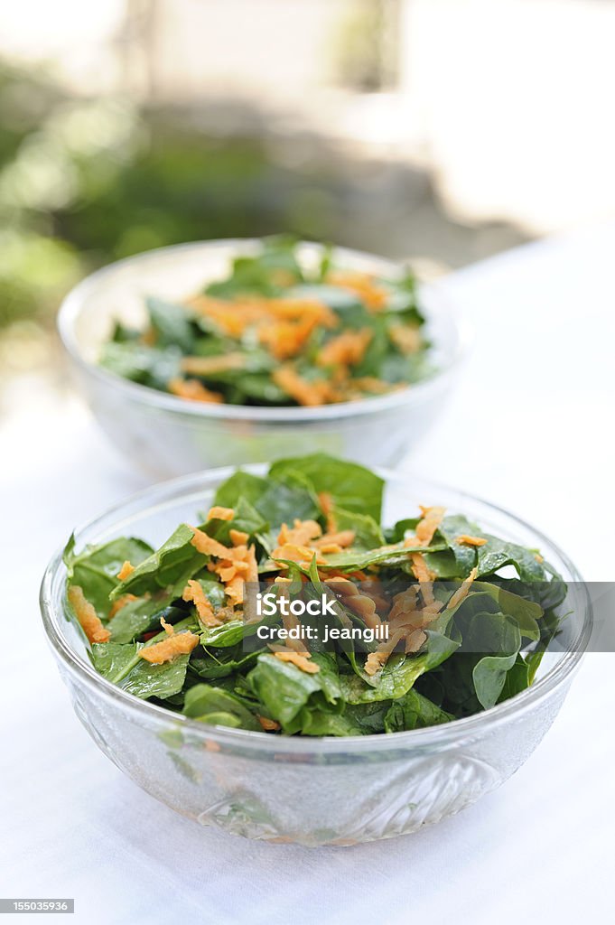 Spinach Salad with Orange Ginger Dressing  American Culture Stock Photo