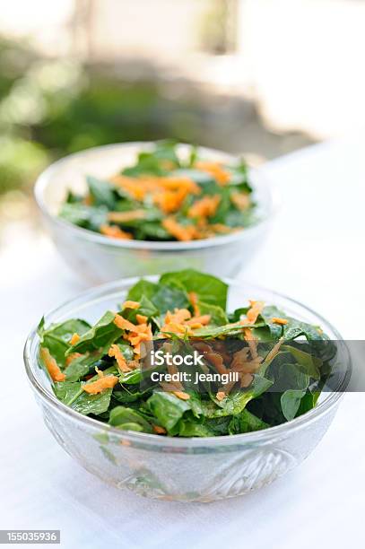 Spinach Salad With Orange Ginger Dressing Stock Photo - Download Image Now - American Culture, Avocado, Bowl