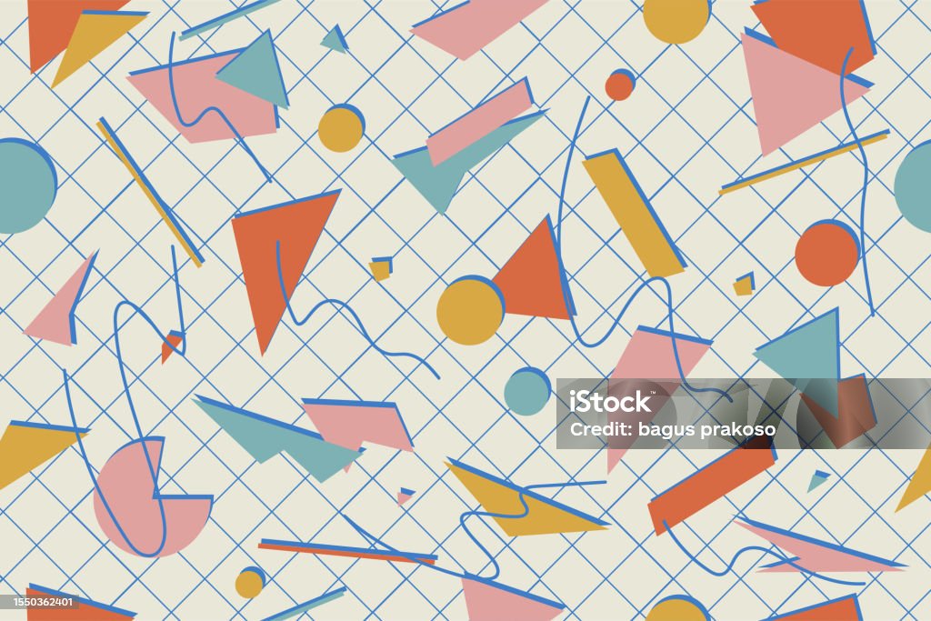 90s Tile Pattern 90s Seamless Pattern Colourful Style Retro Background Or Retro 80s ...