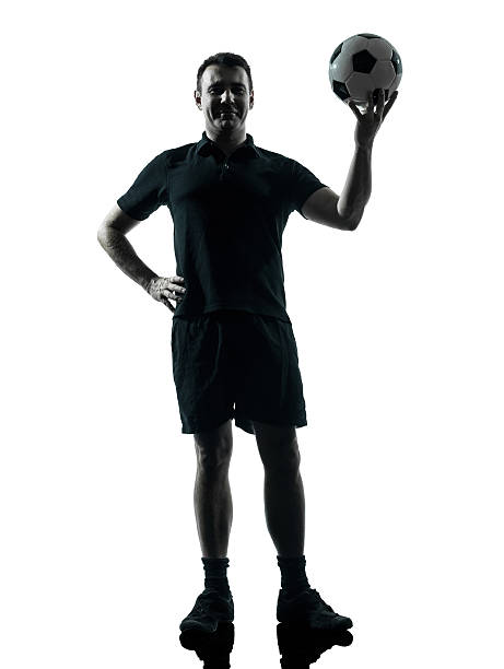 istock man soccer player silhouette 155037551