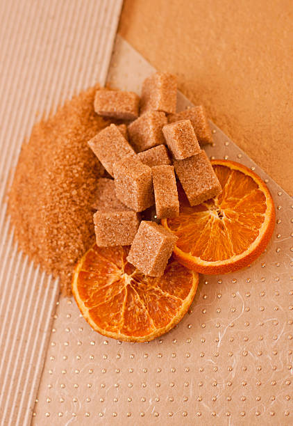 Brown Sugar and Candied Orange stock photo