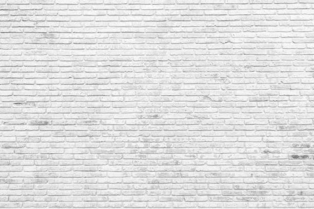 istock White brick wall texture background. wallpaper for interior and exterior and backdrop design. Paint brickwork wall and copy space. 1550406736