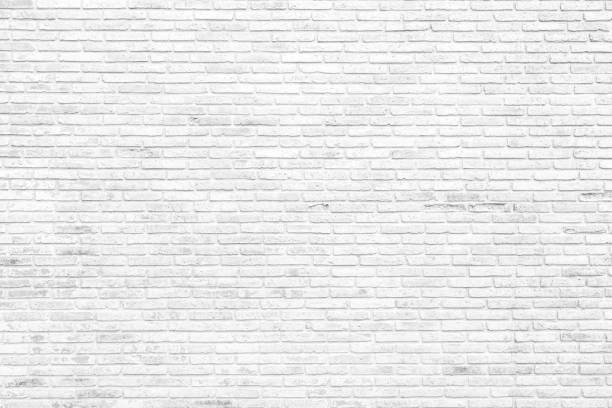 istock White brick wall texture background. wallpaper for interior and exterior and backdrop design. Paint brickwork wall and copy space. 1550406895