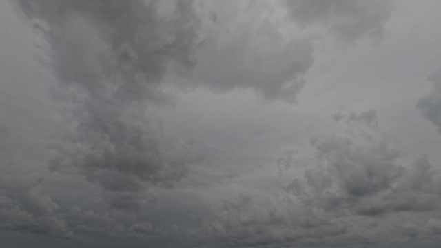 sky timelapse with grey rain or snow clouds - loop video