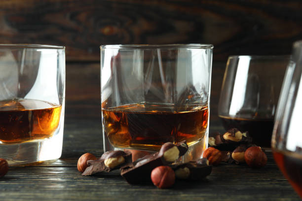 istock Concept of hard alcoholic drinks with cognac 1550472280