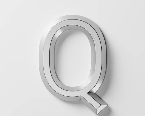 Letters made of metal