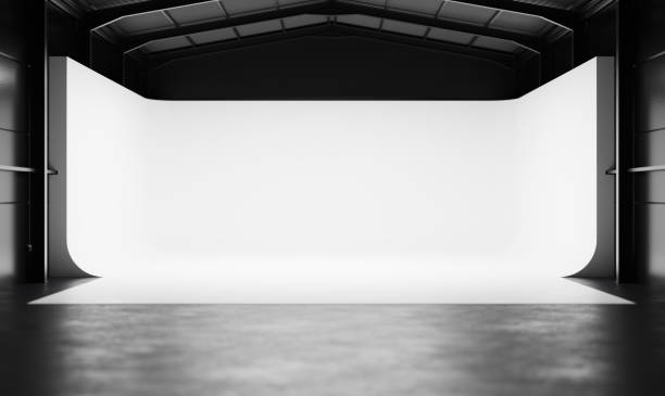 istock Professional photography studio with white background 1550534483