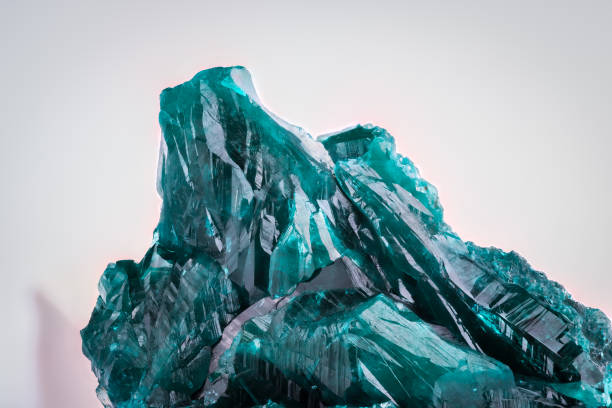 istock Dioptase crystal on white background 1550548816