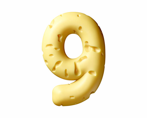 istock Digits made of cheese 1550601693