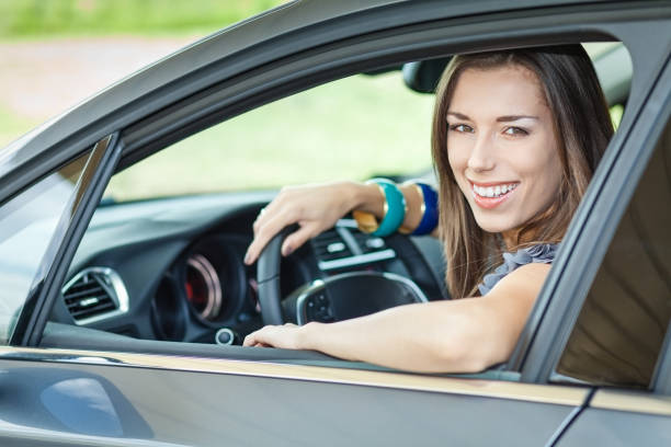 istock Happy female driver 1550609118