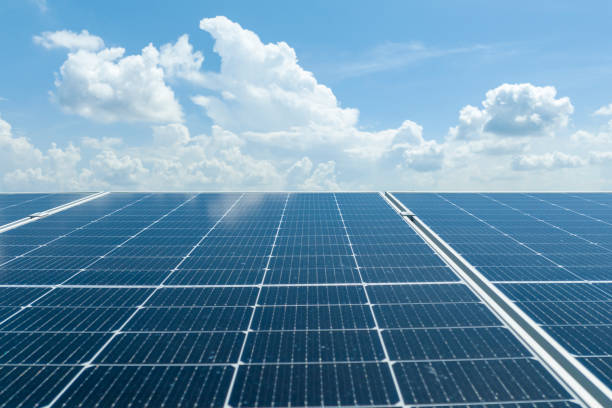 istock Solar Panels against blue sky 1550630333