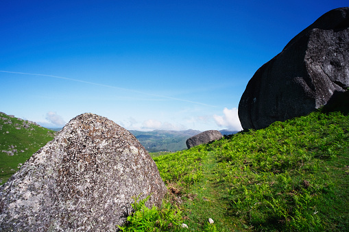 Photo of a landscape at the the Peneda-Gerês National Park in the Minho district, North of Portugal.