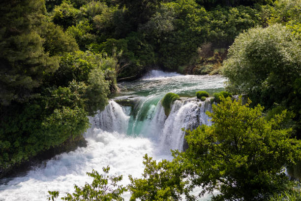 istock Waterfalls of the park in Split, Croatia 1550644841