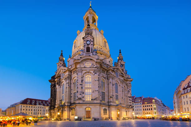 dresden, germany - dresden frauenkirche stok fotoğraflar ve resimler