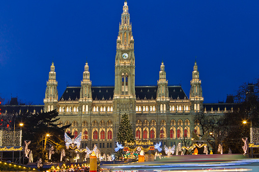 The Christkindlmarkt in the Rathausplatz is the most important Christmas Market among the numerous of the city. On the small colorful market stalls you can find ideas for Christmas presents, or traditional Austrian food and sweets with mulled wine (\