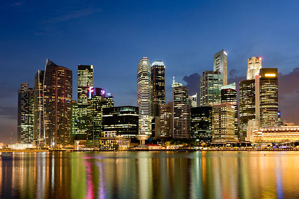 istock Singapore Skyline at Dusk 155069210