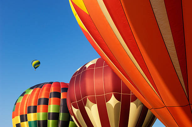 istock Hot air balloons in the blue sky 155069373