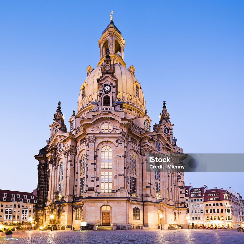 Дрезден Фрауэнкирхе Церковь Нашей Дамы Саксония Восточная Германия - Стоковые фото Дрезден - Германия роялти-фри