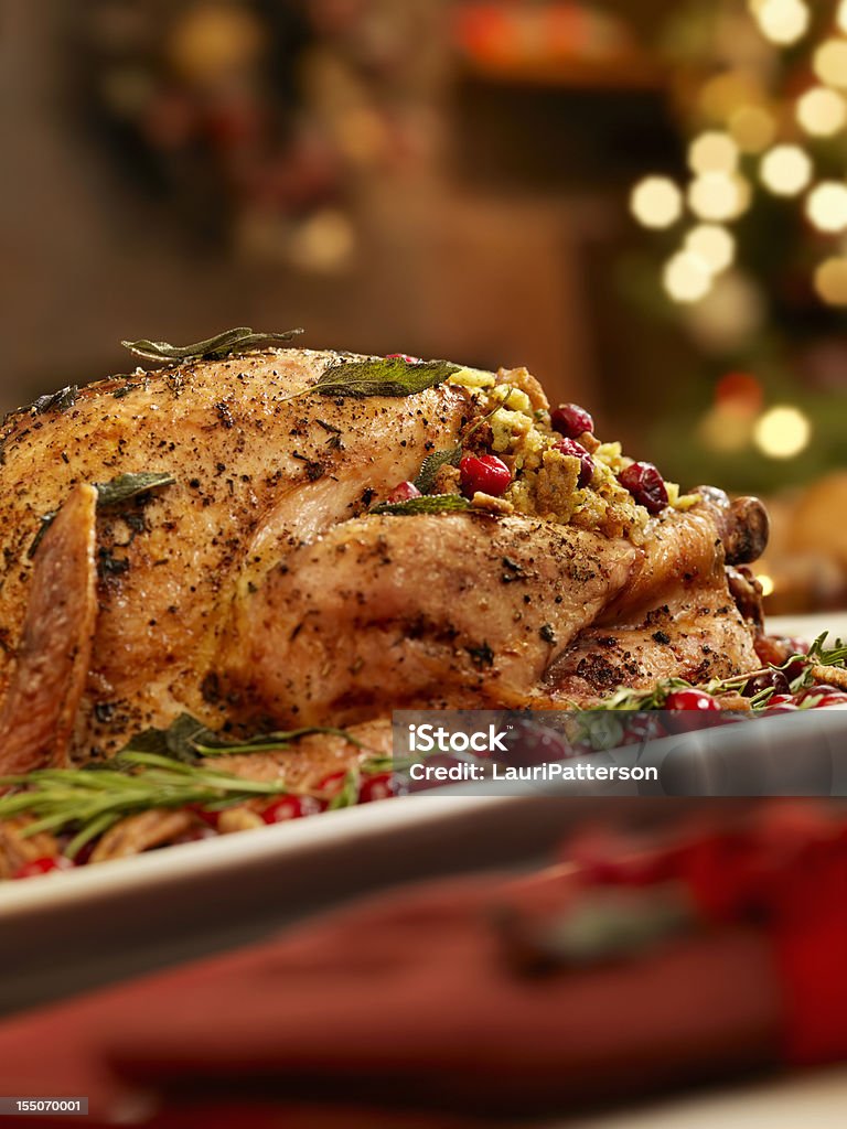 Turquía la cena de Navidad - Foto de stock de Cena libre de derechos