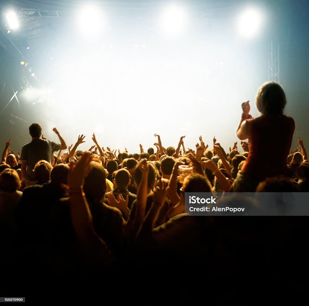 Koncert Tłum - Zbiór zdjęć royalty-free (Adolescencja)