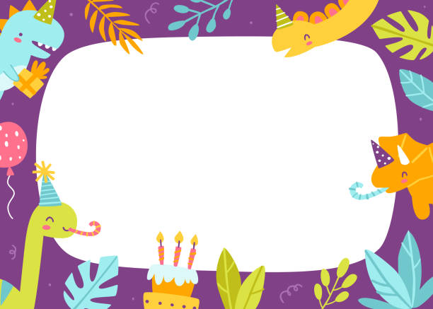1,800+ Dino Frame Stock Illustrations, Royalty-Free Vector