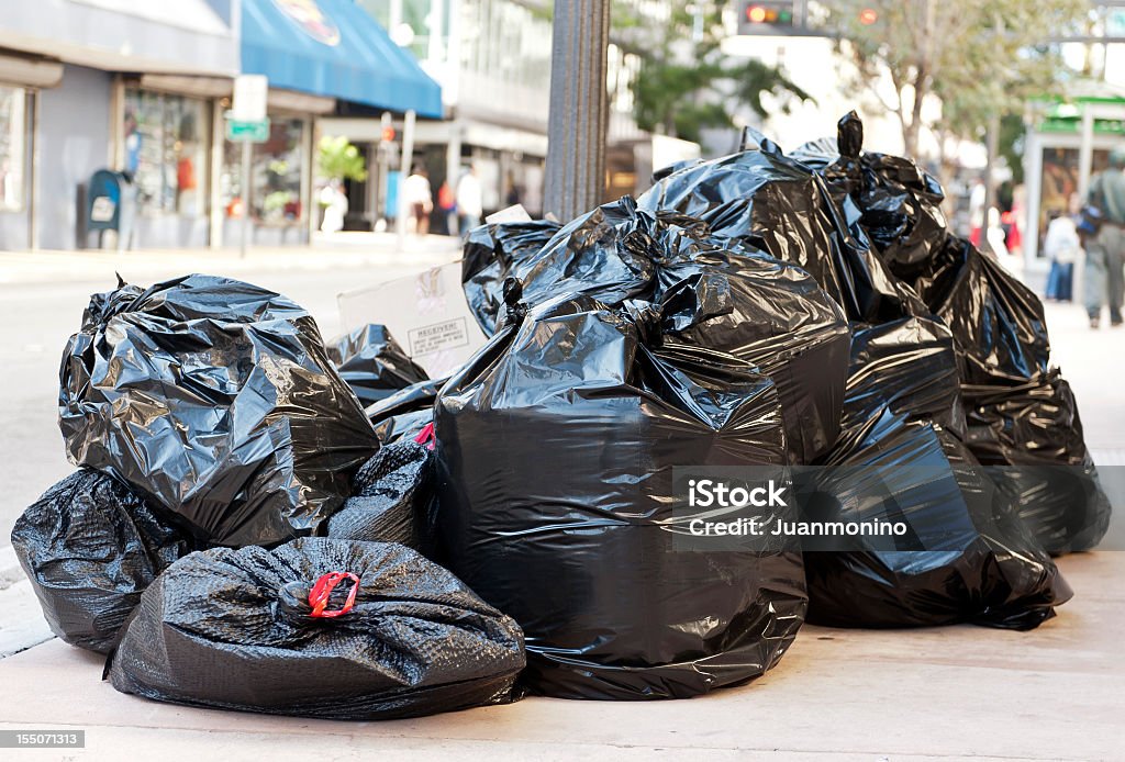 Plastic Bags Full of Garbage  Garbage Stock Photo