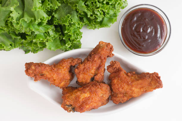 istock Spicy Chicken Wings with Hot Sauce 155071776