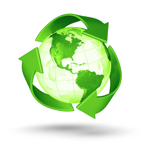 istock Recycle Earth - Americas Western Hemisphere 155072024