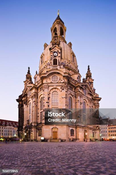 Kościół Frauenkirche Of Our Lady Drezno Saksonia Niemcy - zdjęcia stockowe i więcej obrazów Architektura