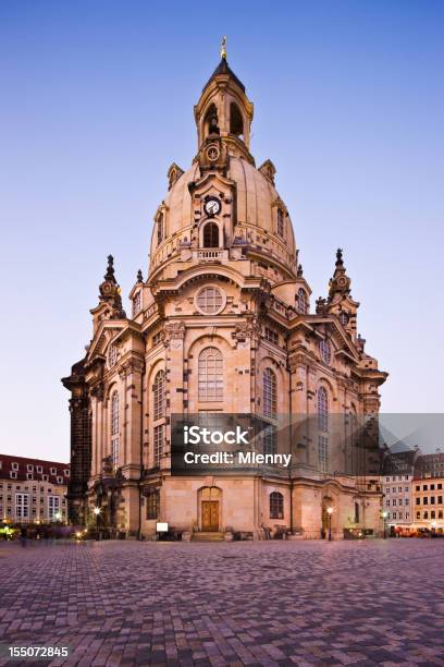 Frauenkirche Igreja De Nossa Senhora Dresden Saxónia Alemanha - Fotografias de stock e mais imagens de Alemanha