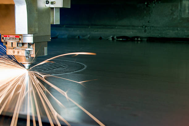 istock Industrial, plasma metal-cutting tool in operation. 155072916