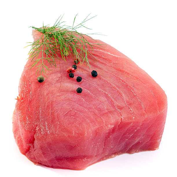 filete de atum - tuna tuna steak raw freshness imagens e fotografias de stock