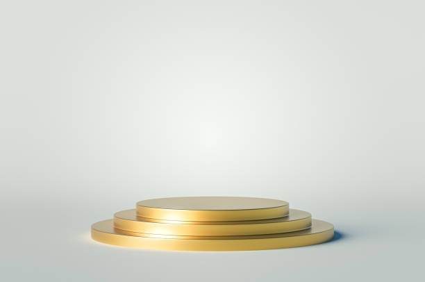 istock 3d presentation pedestal made of over white background 1550732540