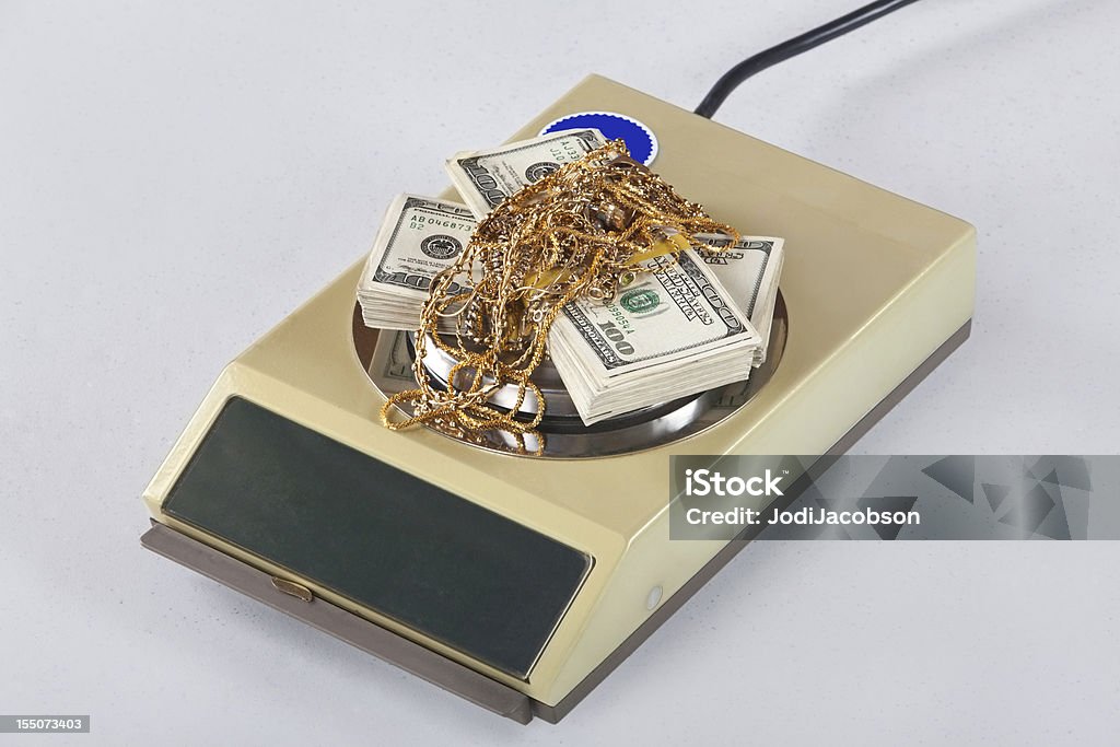 Schrott-gold - Lizenzfrei 100-Dollar-Schein Stock-Foto