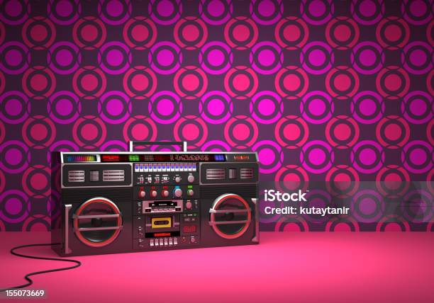 Styl Retro Boom Box - zdjęcia stockowe i więcej obrazów 1980-1989 - 1980-1989, Radiomagnetofon, Muzyka