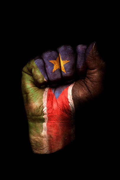 istock South Sudan Flag Fist 155074179
