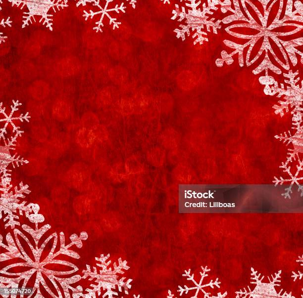 Fondo Grunge Rojo Foto de stock y más banco de imágenes de Color - Tipo de imagen - Color - Tipo de imagen, Con textura, Copo de nieve