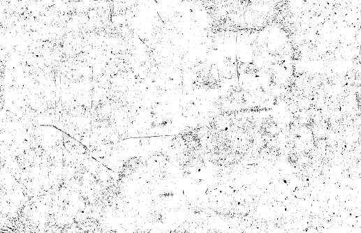 Grunge black texture. Dark grainy texture on white background. Dust overlay textured. Grain noise particles. Rusted white effect. Design elements. Vector illustration, EPS 10.