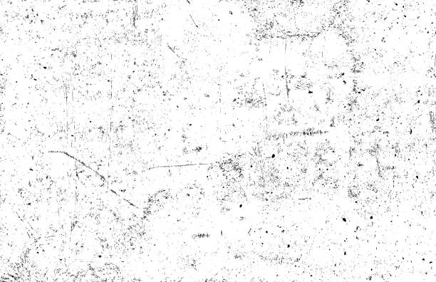 Distressed black texture. Grunge black texture. Dark grainy texture on white background. Dust overlay textured. Grain noise particles. Rusted white effect. Design elements. Vector illustration, EPS 10. grunge image technique stock illustrations