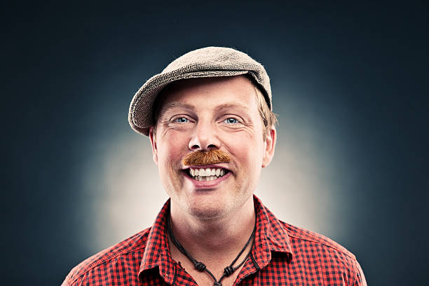 Portrait of man with mustache