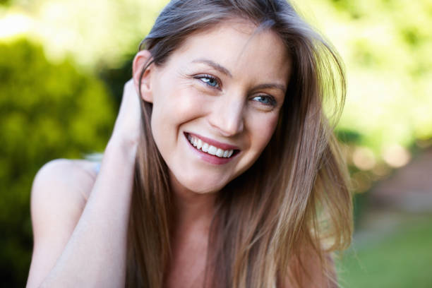 istock Young woman with a beautiful smile 155076356