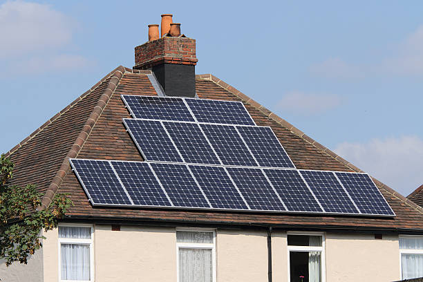 istock Solar photovoltaic panels 155076791