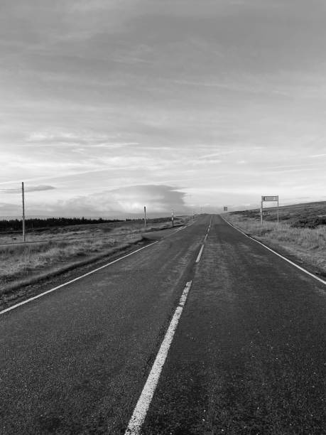 istock Diminishing perspective on an empty highway 1550768246